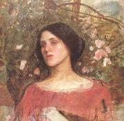 John William Waterhouse The Rose Bower (mk41) Sweden oil painting artist